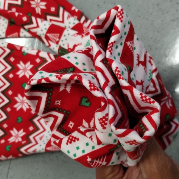 ShoSho Red Holiday Christmas loungewear PJ pajamas Joggers Big Kids Girls XL - Picture 6 of 10